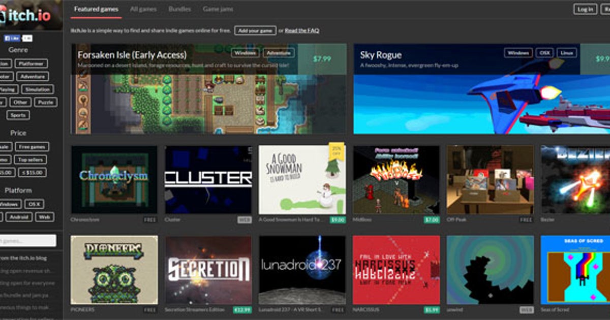 Indie Platform Itch.io To Introduce Open Rev Sharing